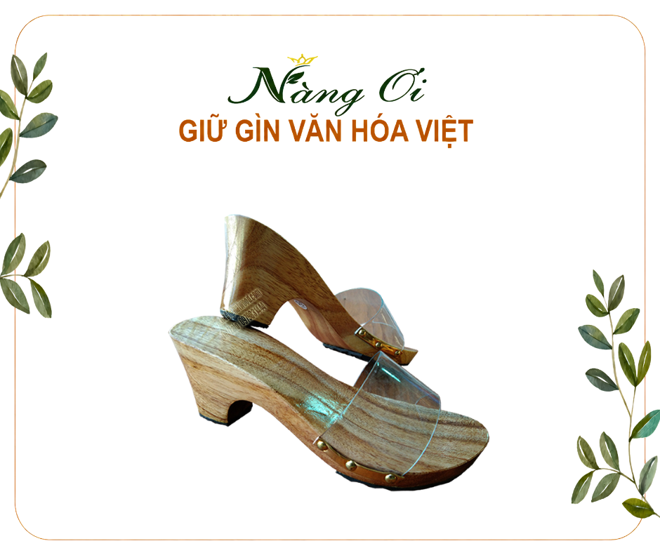 guốc mộc cao 7p